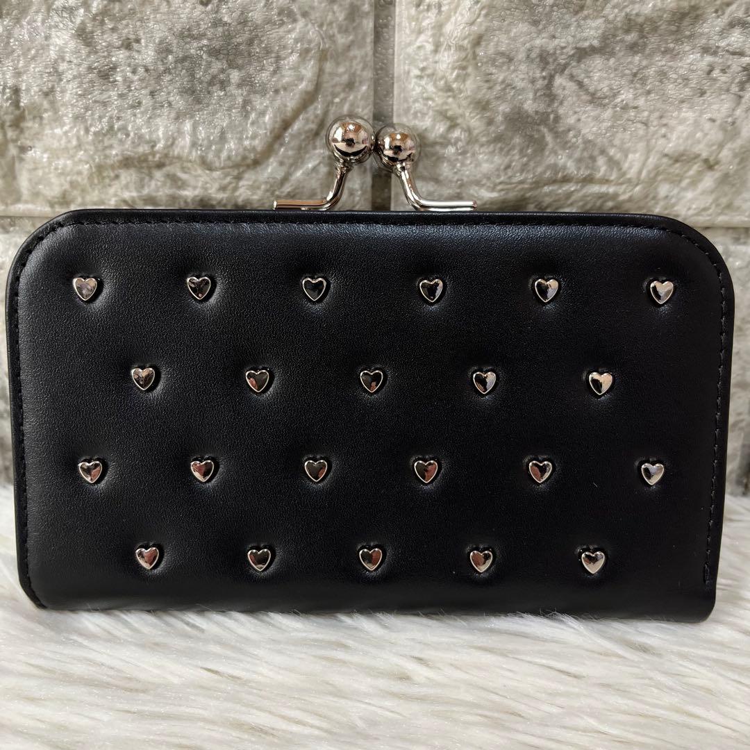 【新品未使用】希少　エピヌ　ハートスタッズ　ウォレット　二つ折り財布