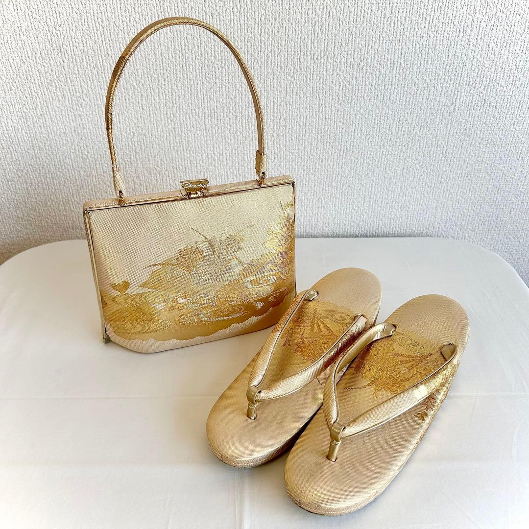 神田 胡蝶 草履バッグセット