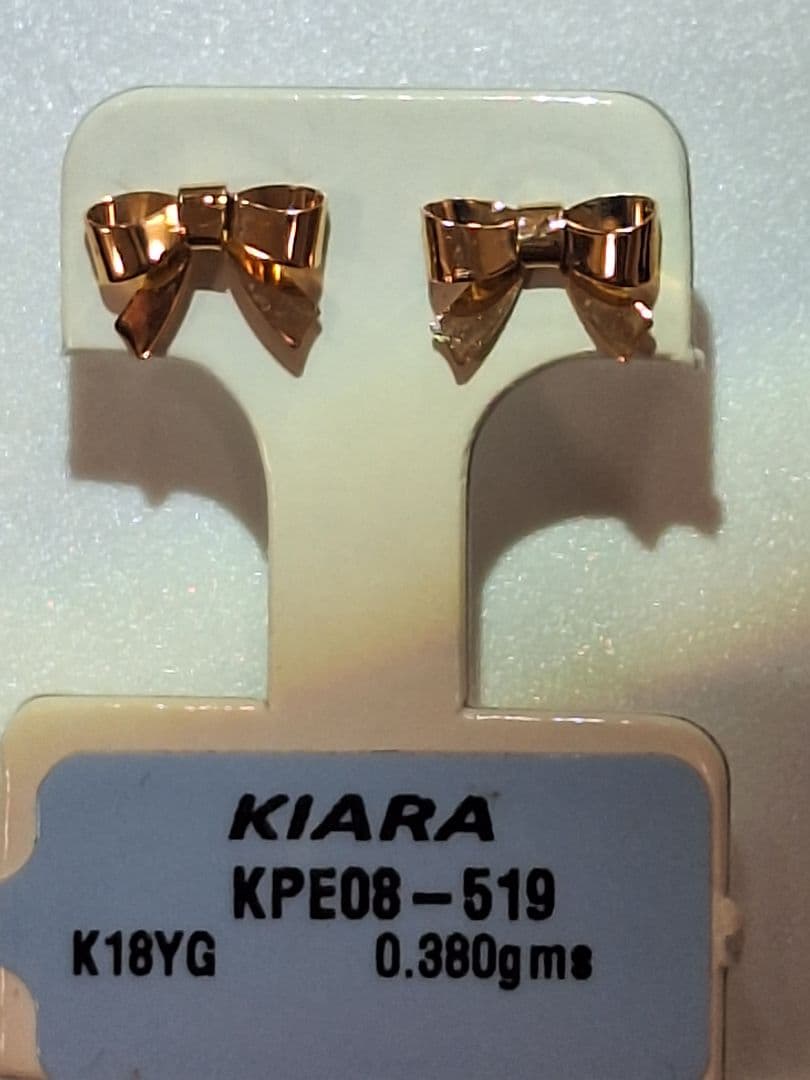 専用　KIARA　リボン　ピアス　K18YG
