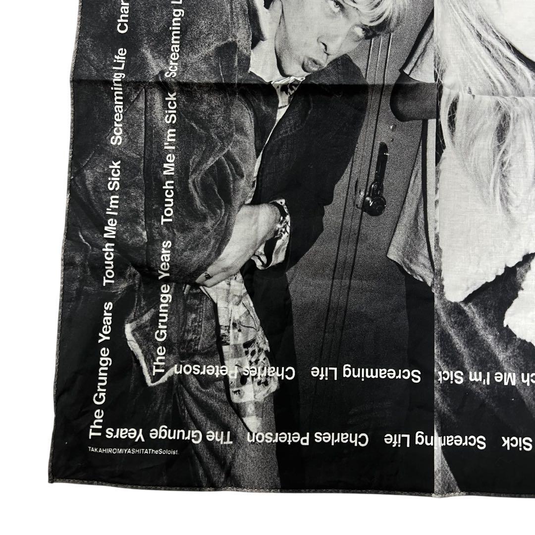 未使用品級タカヒロミヤシタ グラフィックバンダナ カートコバーン コートニーラブ