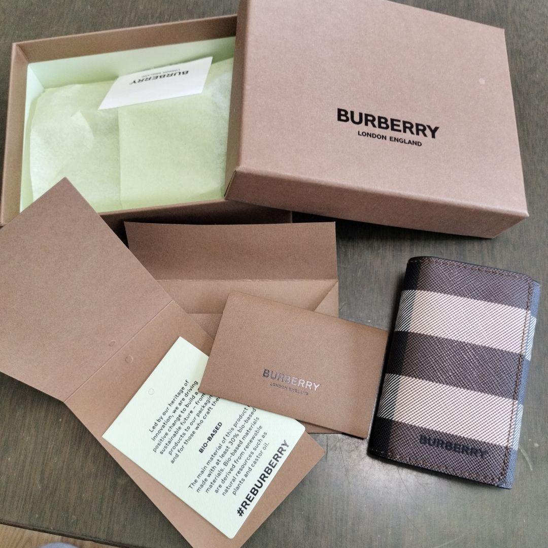BURBERRY チェック柄 レザーキーケース
