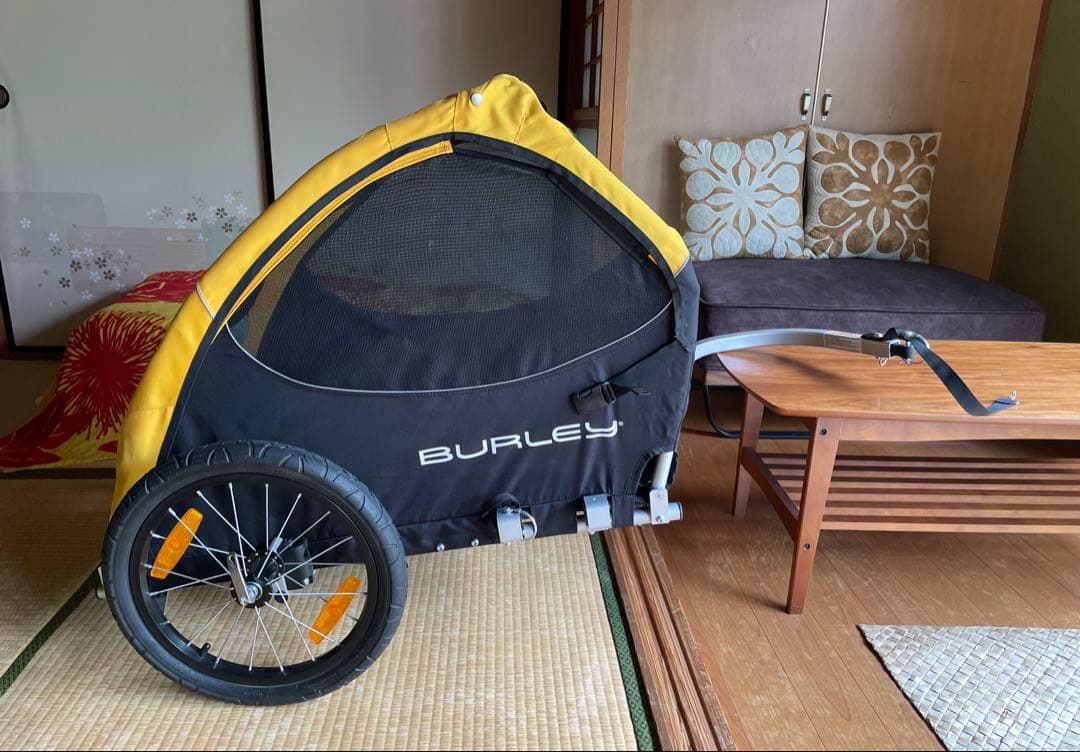 BURLEY ペットカート 自転車　専用　イエロー/ブラック中古美品