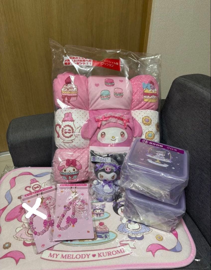 サンリオ マイメロ クロミ 一番くじ ラストスペシャル ぬいぐるみ セット