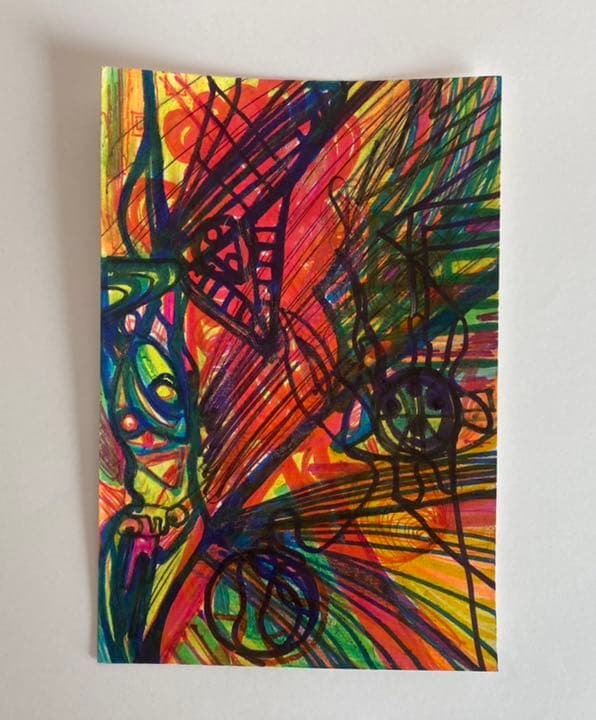 宇宙エネルギー　絵画　原画　多次元　異次元