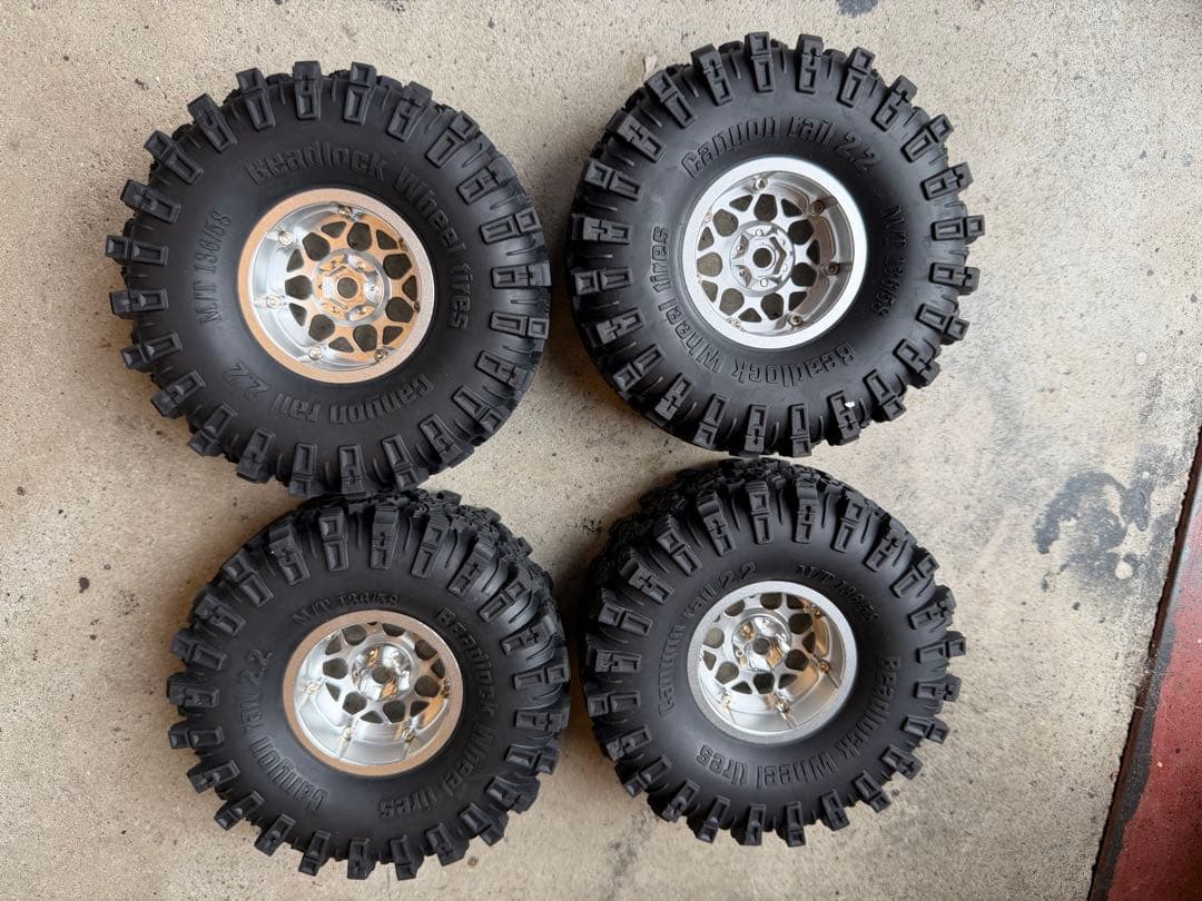 アルミホイール　タイヤ 2.2 ビードロック　trx4 トラクサス　クローラー