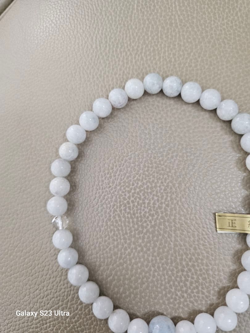 糸魚川青翡翠念珠　８mm３３珠　産地証明付き