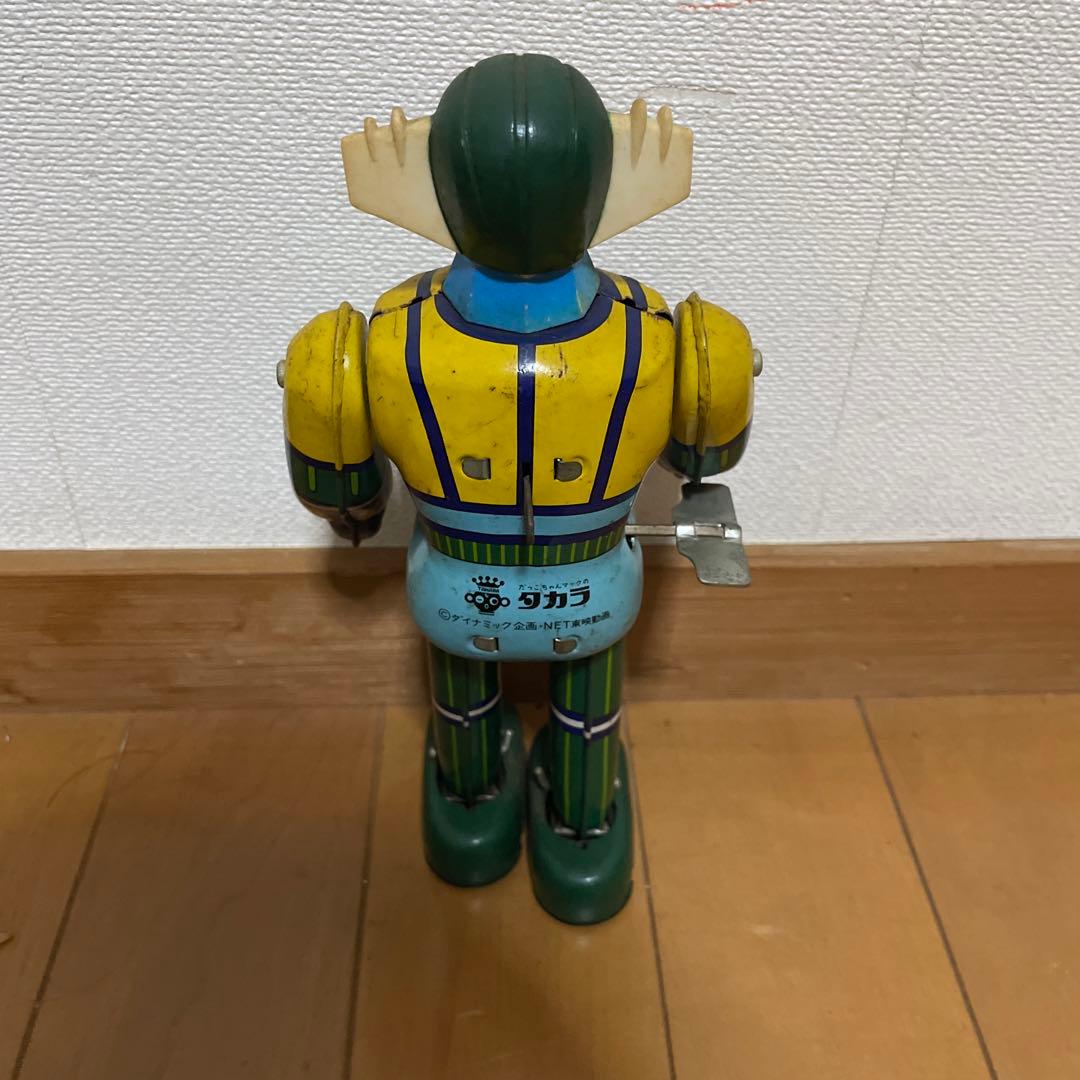 タカラ【鋼鉄ジーグ 】当時物ブリキ ゼンマイ歩行ロボットTIN TOY