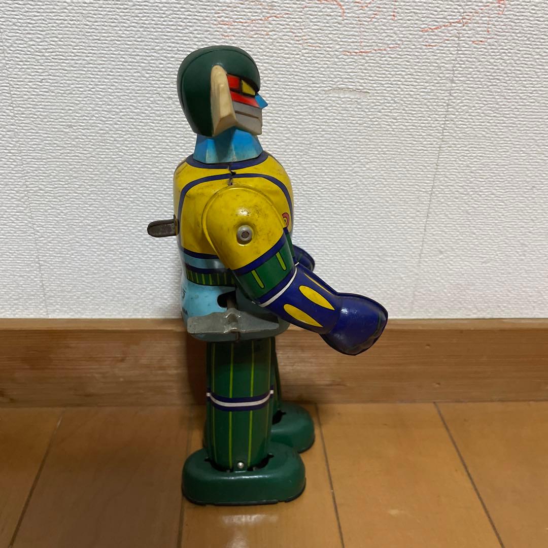 タカラ【鋼鉄ジーグ 】当時物ブリキ ゼンマイ歩行ロボットTIN TOY
