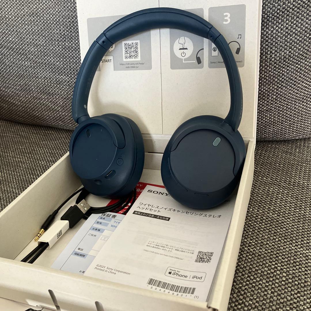 【美品】SONY WH-CH720N ワイヤレスヘッドホン