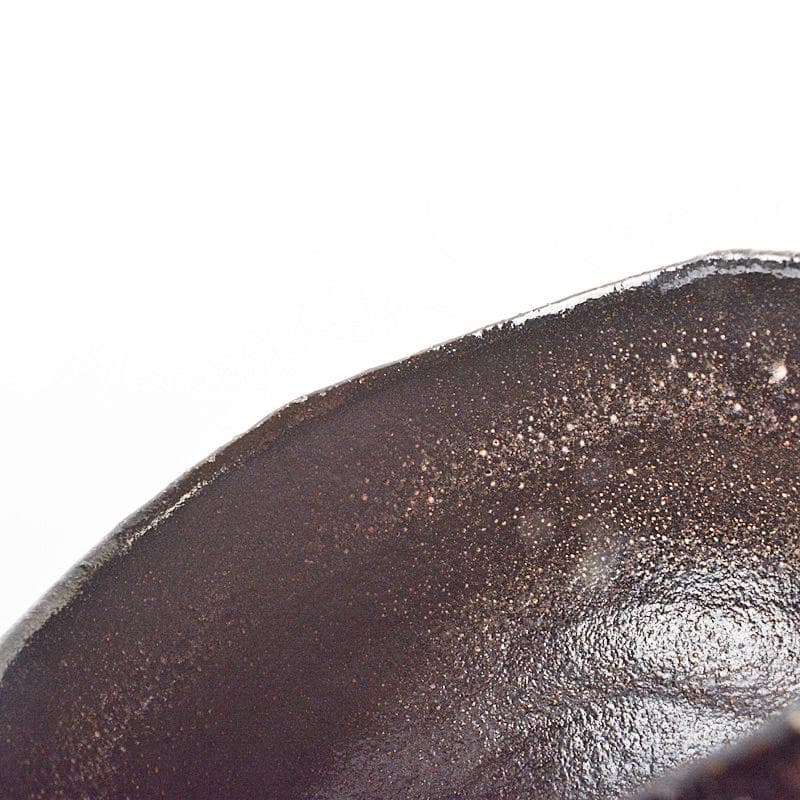 茶道具　楽吉左衛門　黒楽茶碗　在銘　V　R6277