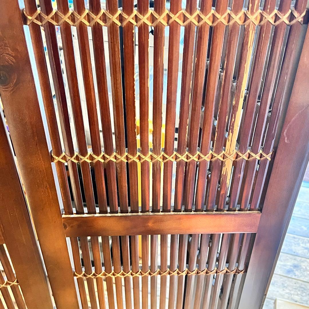 ①木製　パーテーション　衝立　お店　インテリア　コレクション