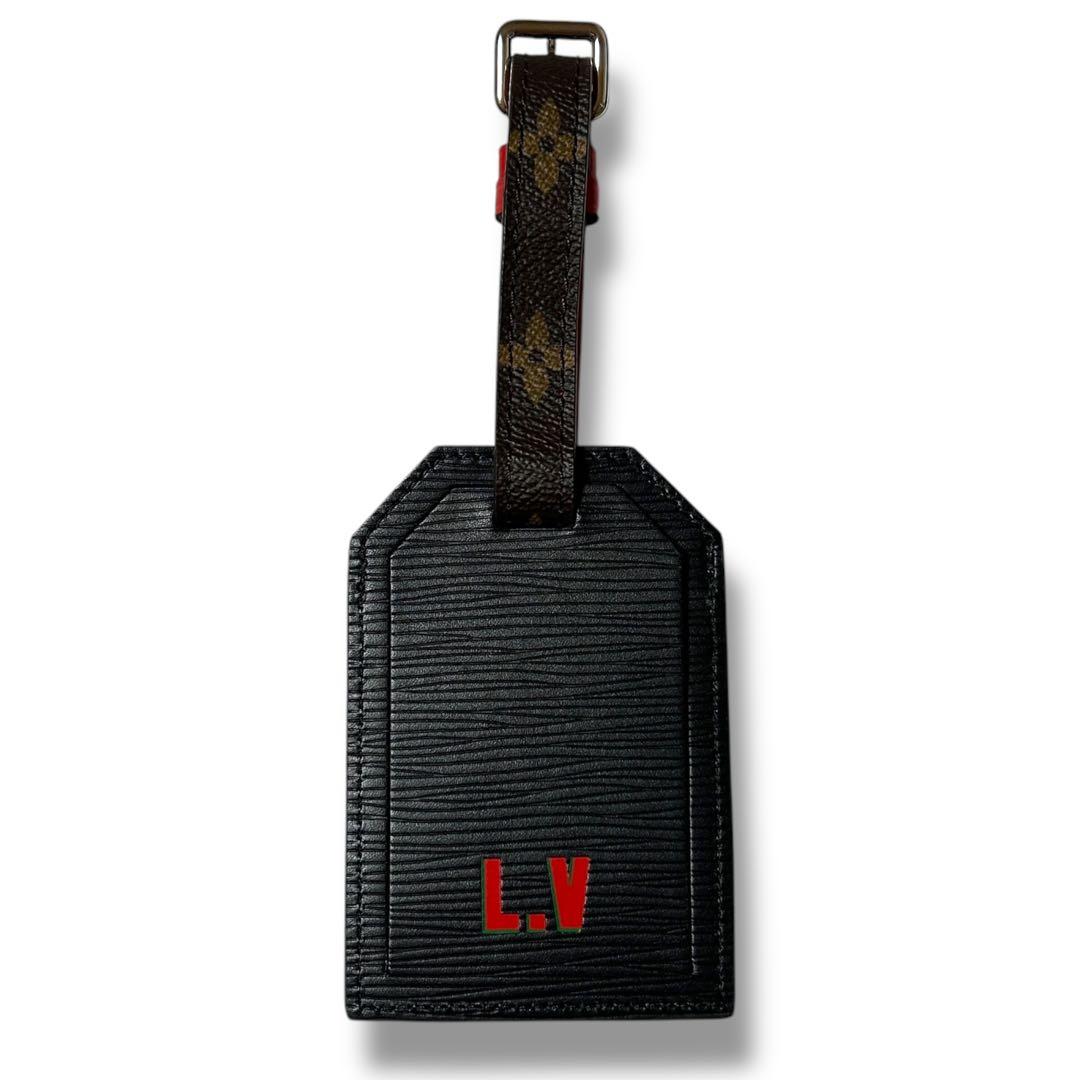 【美品】ルイ・ヴィトン エピ ポルト アドレス ネームタグ モノグラム チャーム