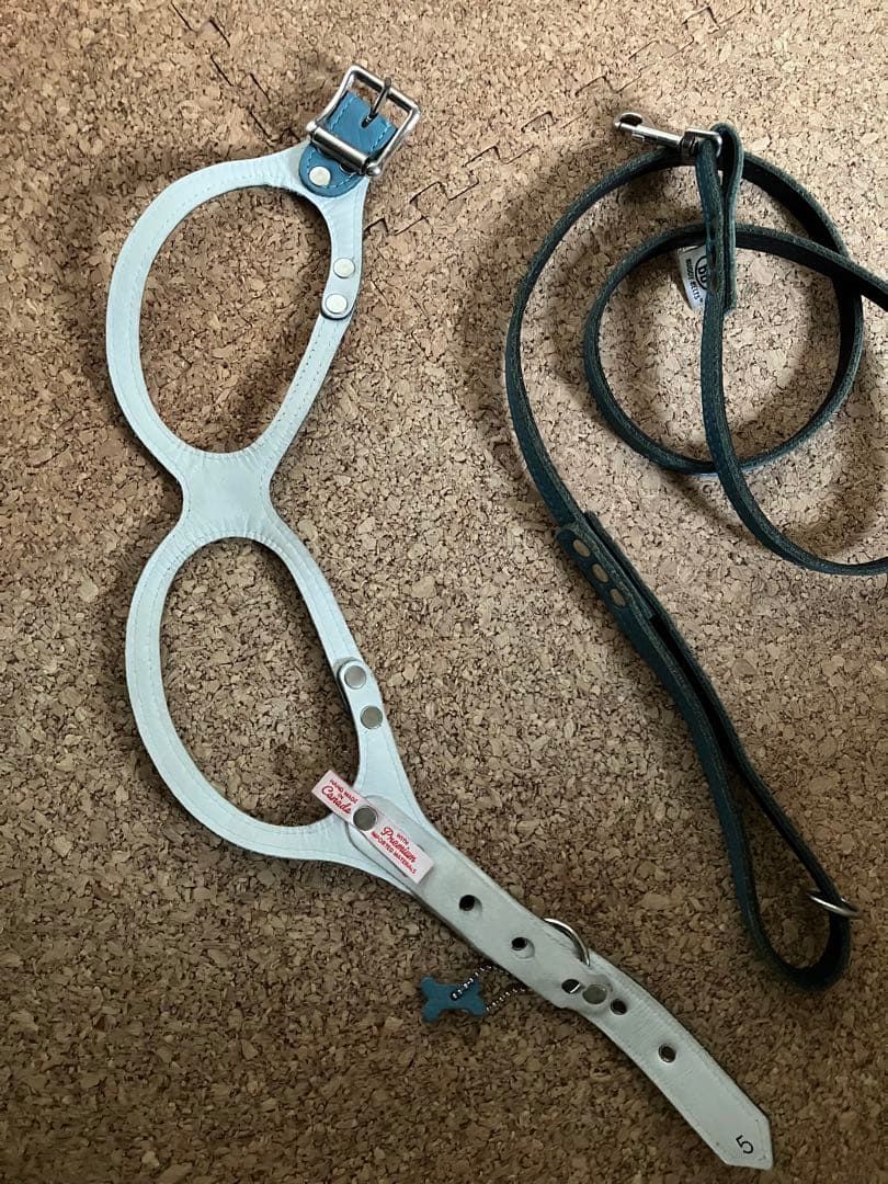 バディベルト　オールレザー 限定カラー ハーネス５号とリードS