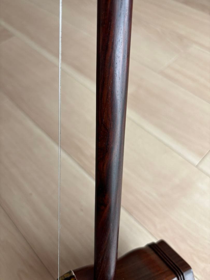 [新品未使用]二胡　明清旧料老紅木　李揚制　★10種類の駒セットをおまけでお付け