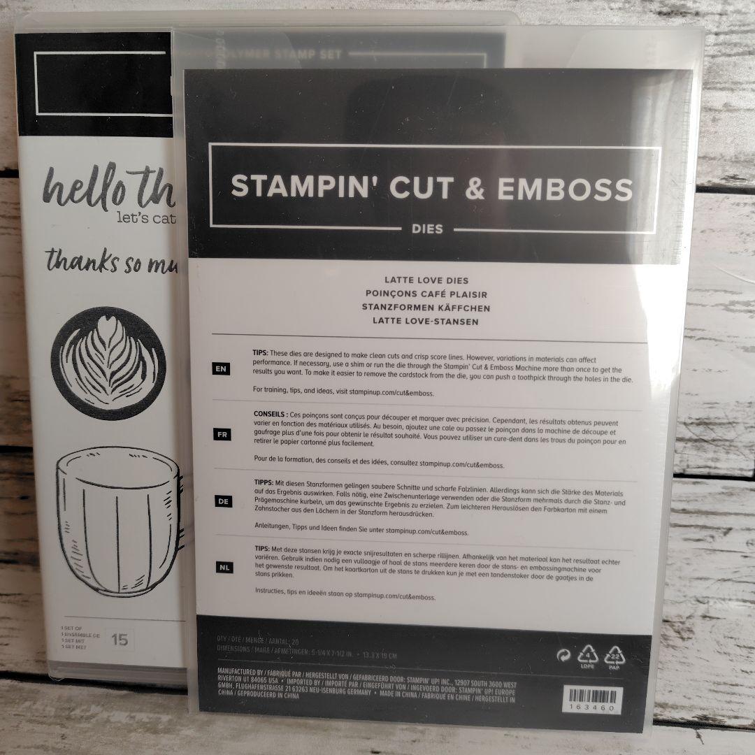 新品スタンピンアップ★LATTE LOVE フォトポリマースタンプセット