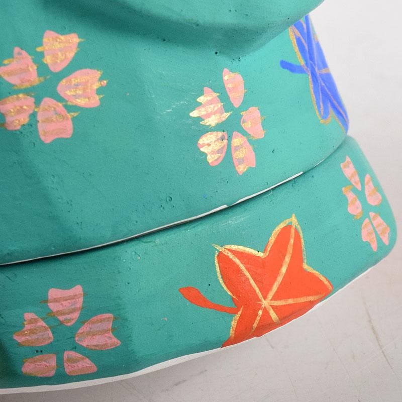 茶道具　京焼　北村雅耕作　お福　香合　共箱　V　8337