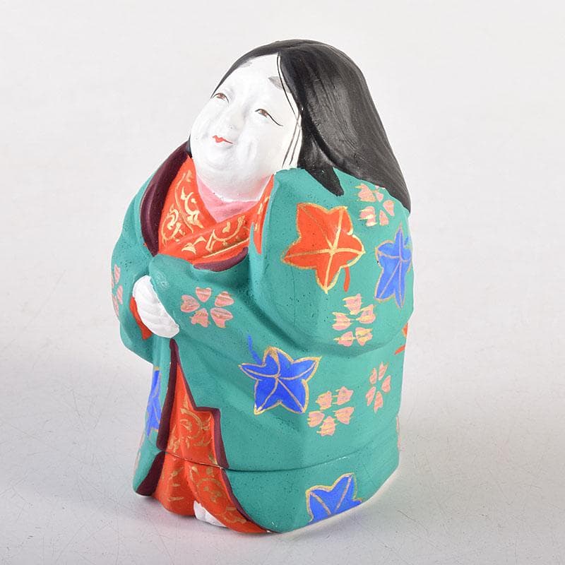 茶道具　京焼　北村雅耕作　お福　香合　共箱　V　8337