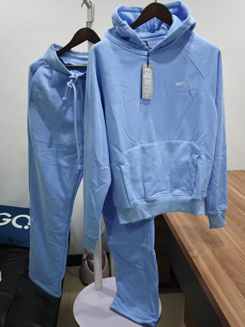6PM ライトブルー フーディー＆パンツセット M