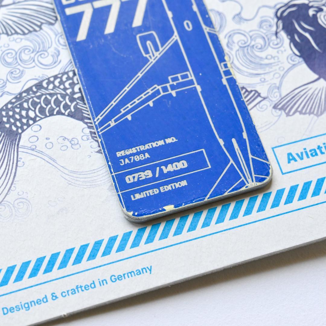 全日空 ANA B777 キーホルダー Aviationtag ブルー