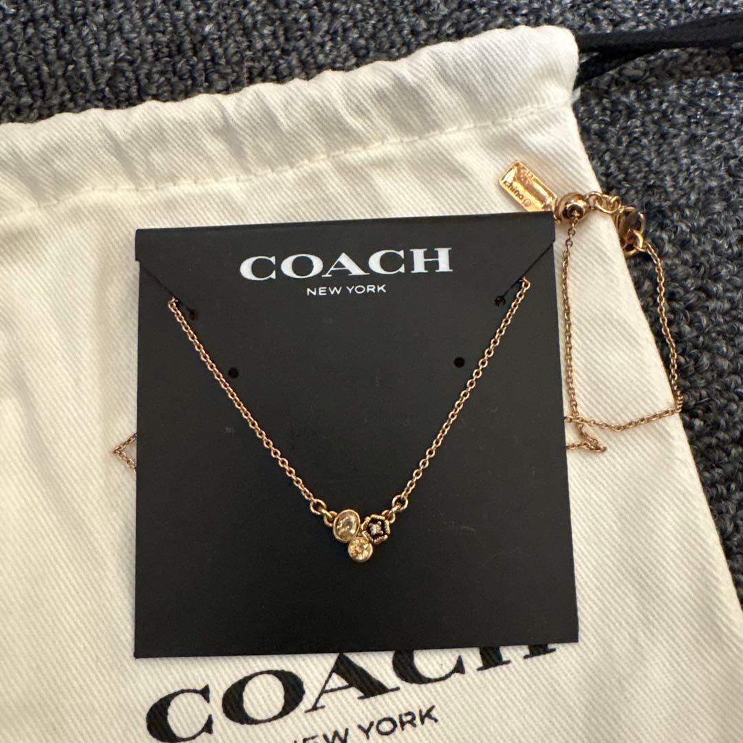 COACH ピンクゴールド ピアス ネックレス セット