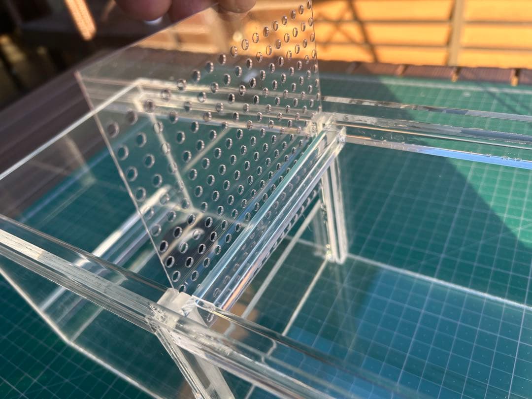 60cm水槽用　アクリル製上部濾過式アクアポニックス仕様