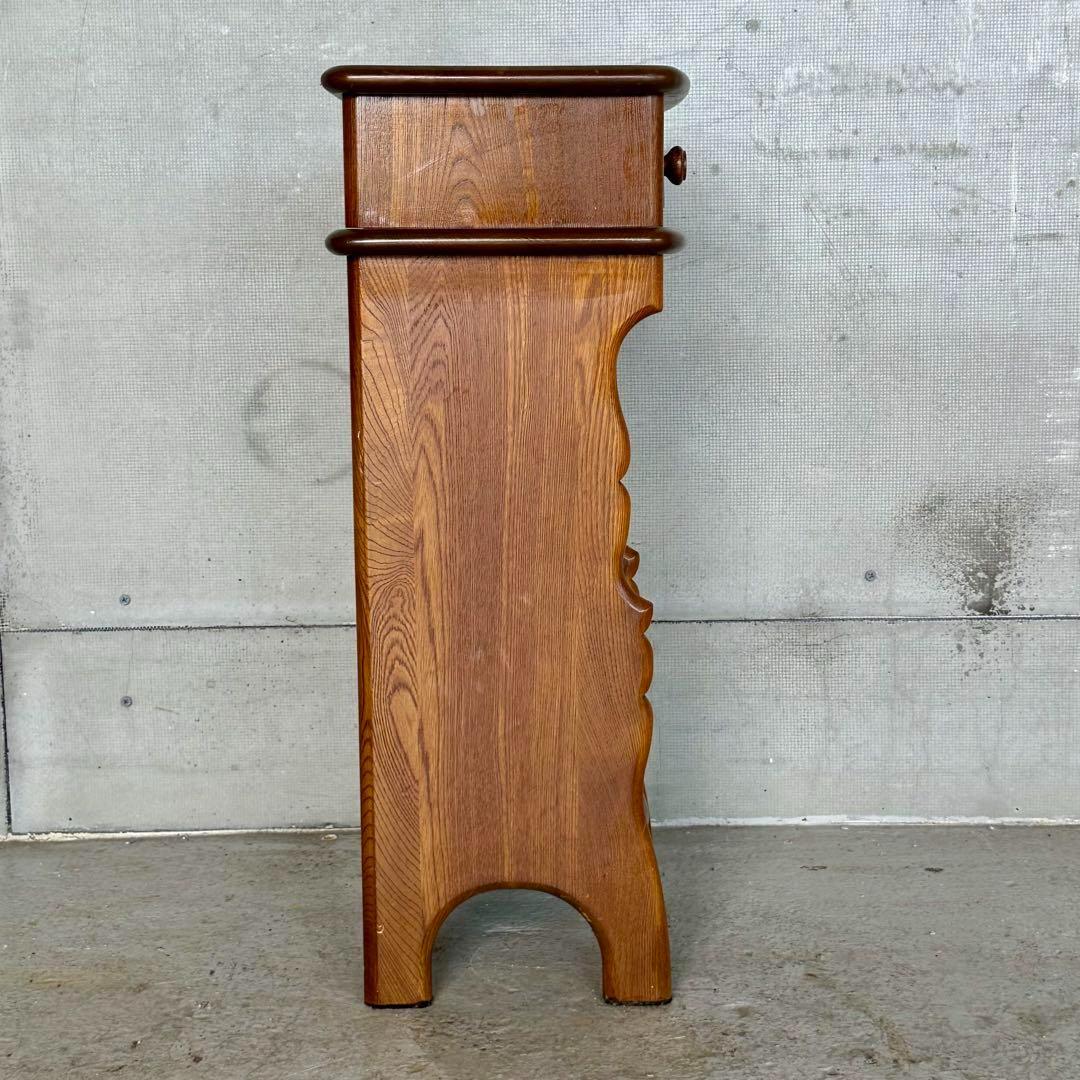 ★70s★ KarImoku カリモク電話台 サイドテーブル 花台 レトロ家具