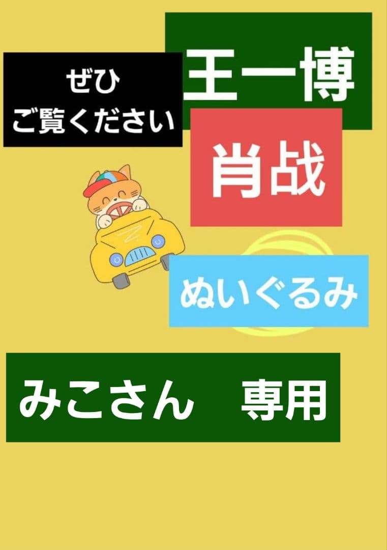 みこさん　専用　王一博肖战