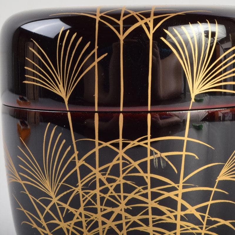 茶道具　加藤一衛造　秋月蒔絵　棗　共箱　V　8849