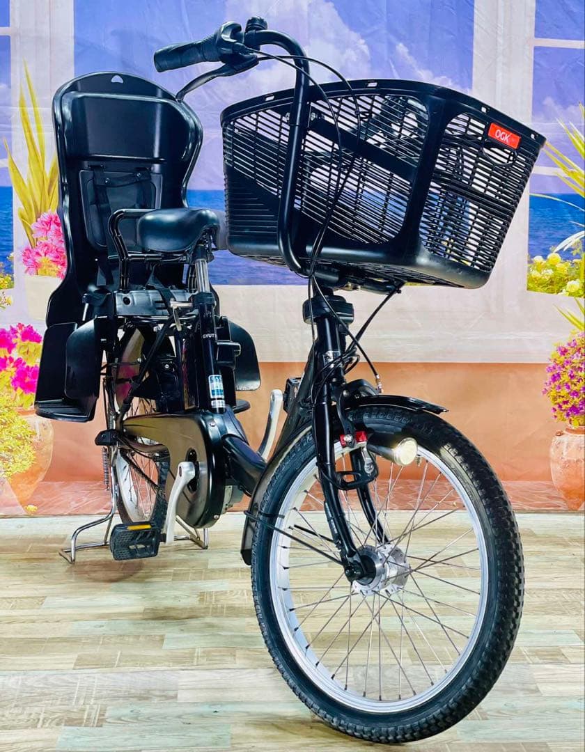パナソニックギュット⭐️12AH！子供乗せ電動アシスト自転車Y2335