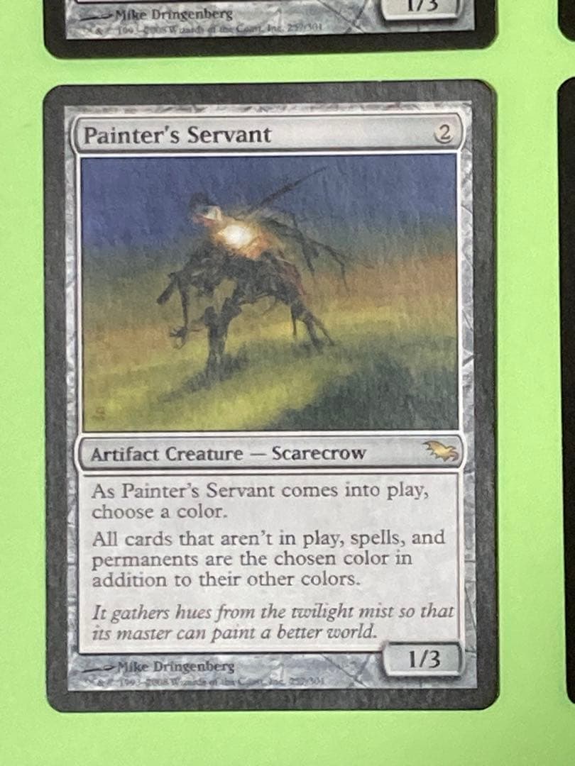 絵描きの召使い【英語４枚セット】