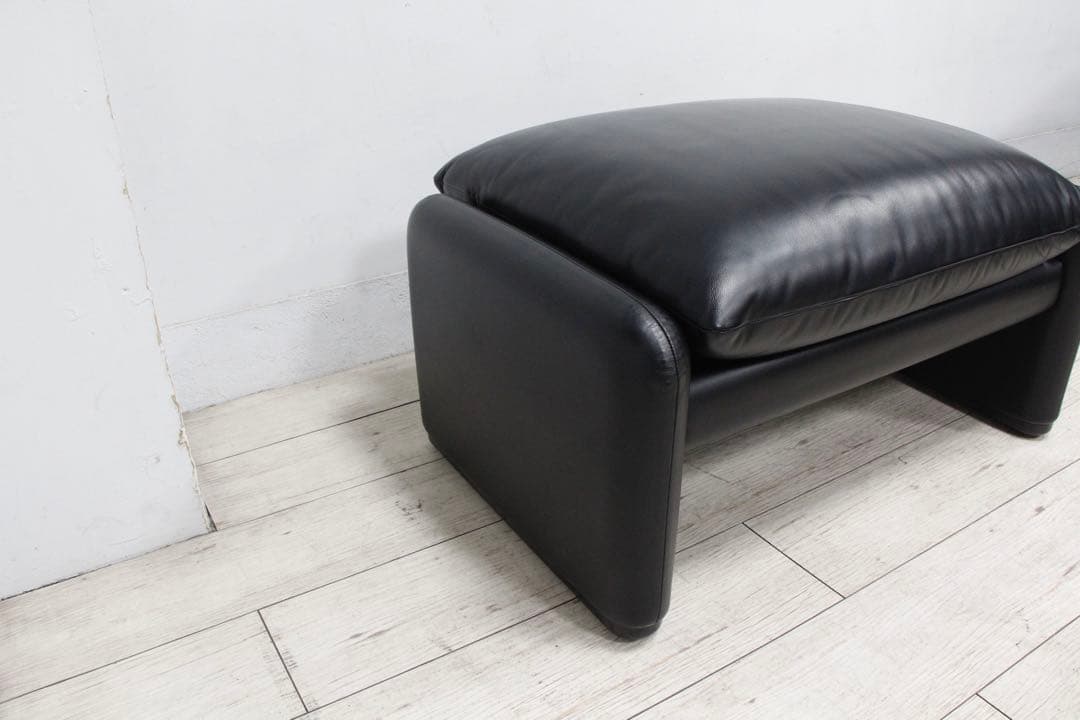 【展示極美品】 Cassina カッシーナ 675マラルンガ オットマン 本革