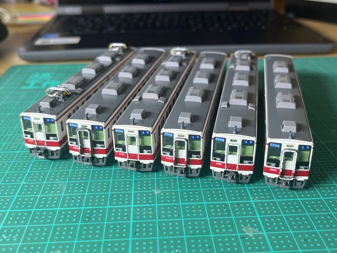 ［加工あり］グリーンマックス東武6050系　6両