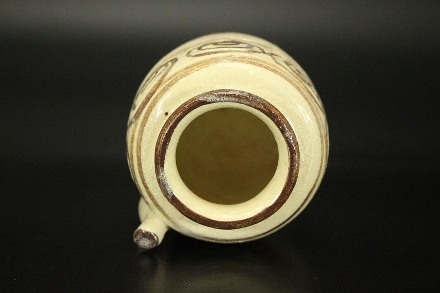 茶道具 色変わり 四滴茶入 不老園 共箱 未使用(LC720)