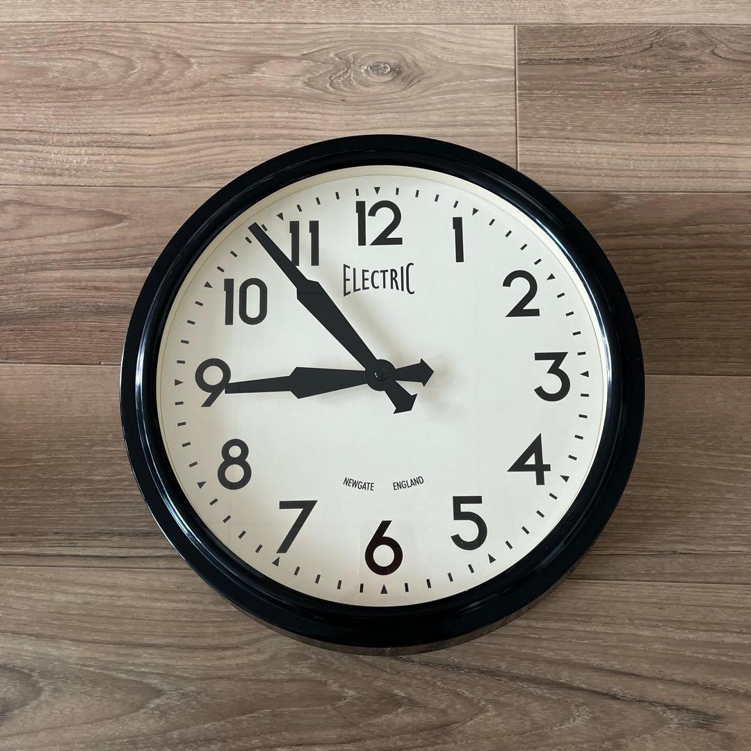 ニューゲート掛け時計Electric ブラック NEWGATE