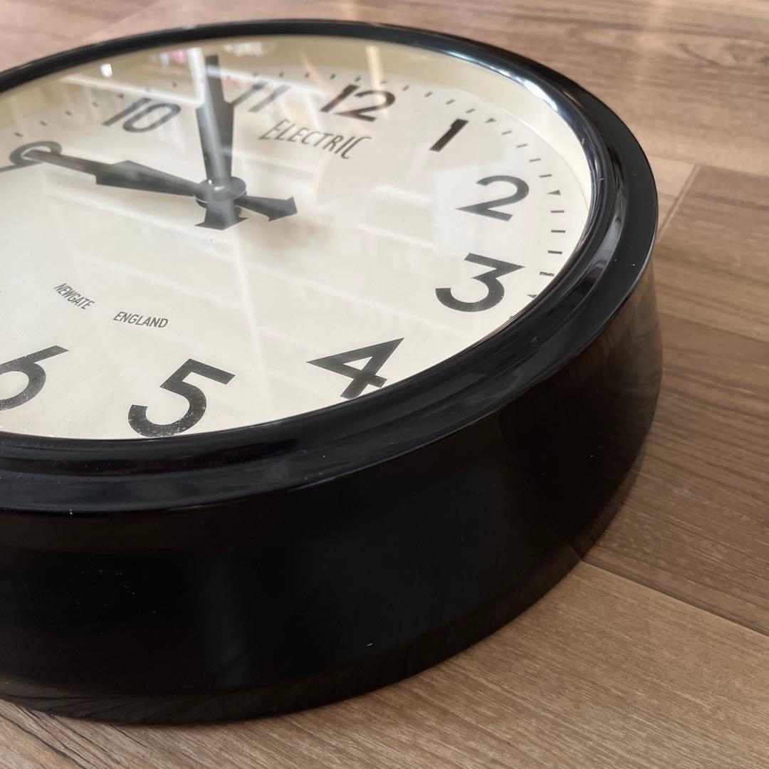 ニューゲート掛け時計Electric ブラック NEWGATE