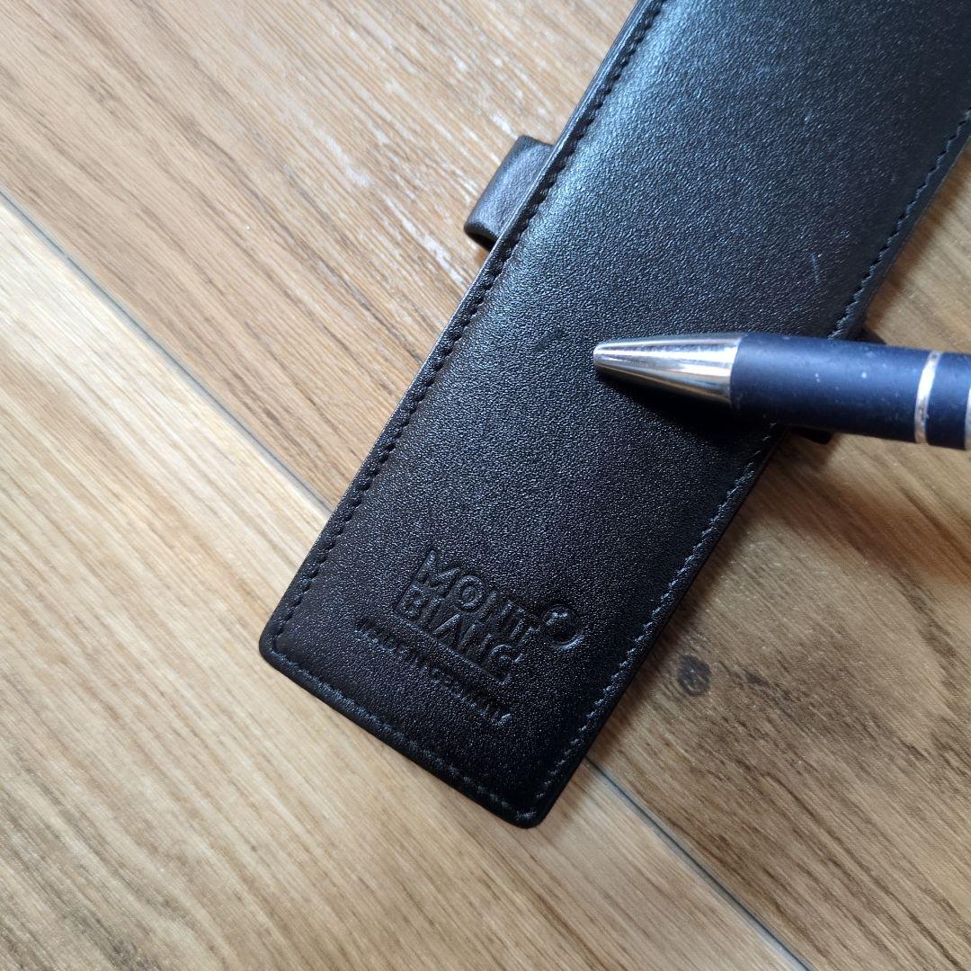 Montblanc ブラック本革 ペンケース　ペンホルダー