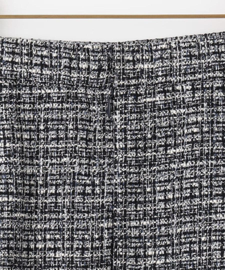 新品未使用 タグ付き 組曲 ラメループモールツイード フレアスカート