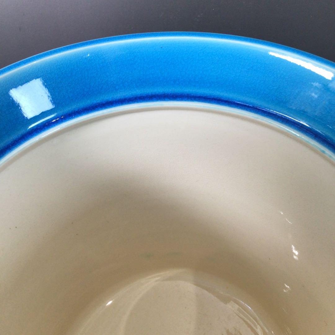 Ｓ６　水指　『中村翠嵐造』『浅黄交趾』『間取松竹梅文』　共箱　茶道具