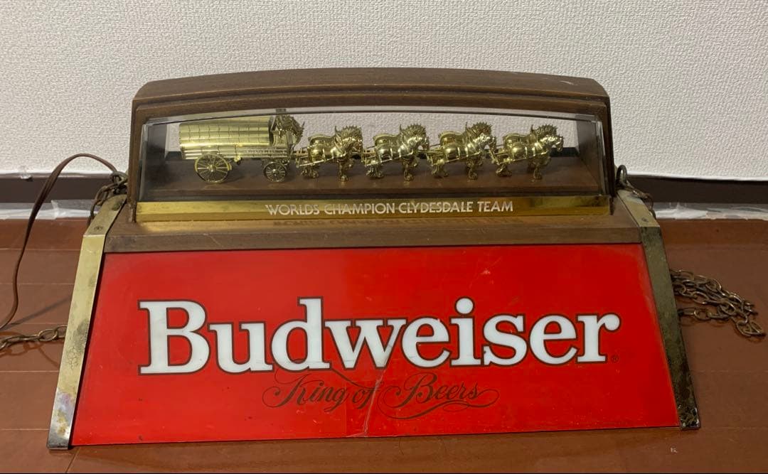 #98 バドワイザー ビリヤード ランプ ガレージ ビンテージ 希少