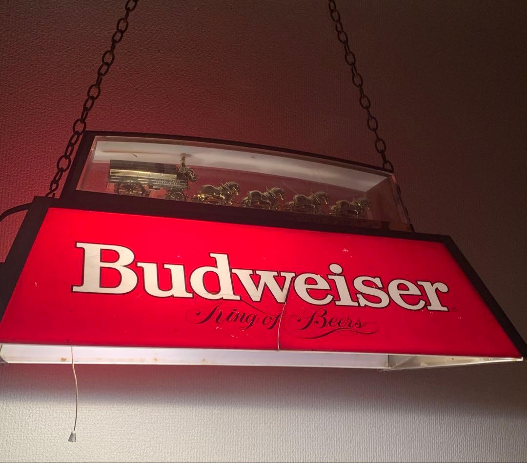 #98 バドワイザー ビリヤード ランプ ガレージ ビンテージ 希少