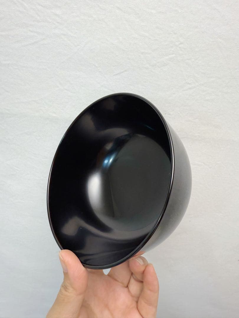 ほぼ未使用 懐石道具 木製 黒真塗 四つ椀 小丸椀 2客揃 元箱