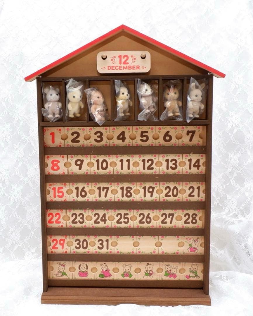 【希少】シルバニア⭐️ 万年カレンダー　木製カレンダー⭐️