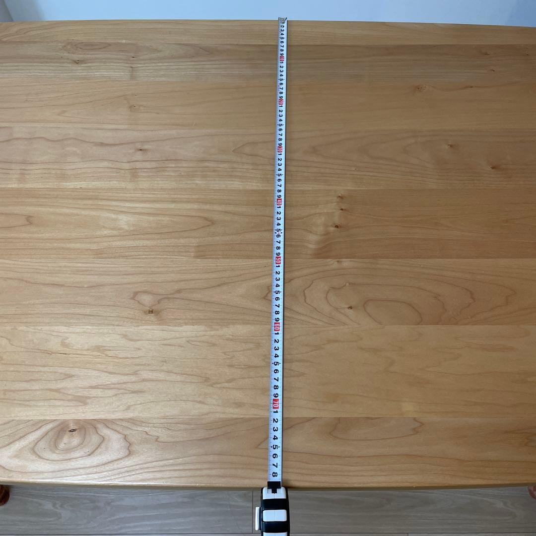 中古　KEYUCA Mei ダイニングテーブル　メープル無垢材