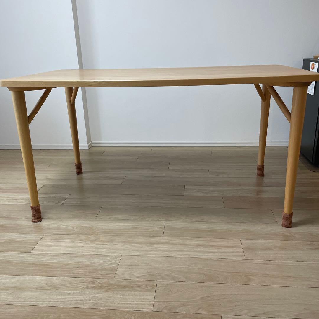 中古　KEYUCA Mei ダイニングテーブル　メープル無垢材