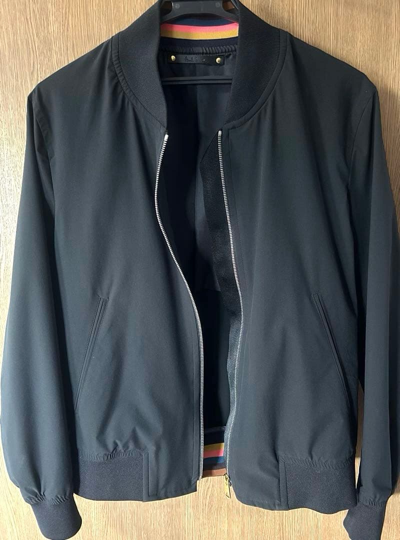 ポールスミス 長袖ブルゾン Mサイズ 無地 ブラック系