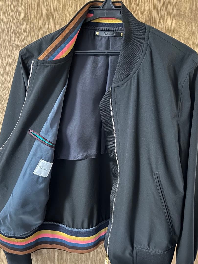 ポールスミス 長袖ブルゾン Mサイズ 無地 ブラック系