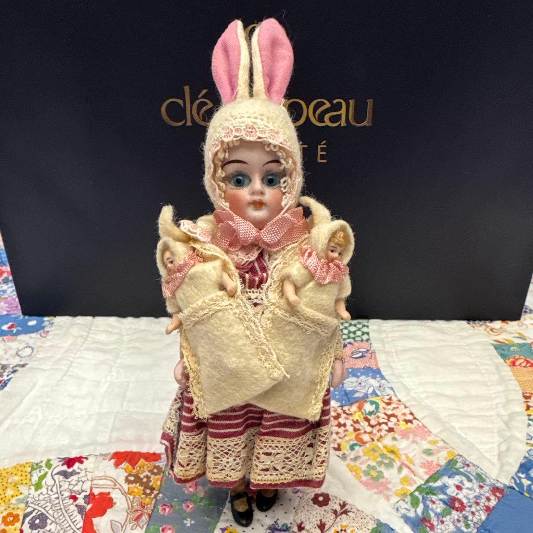 ち*る様 カマー&ラインハルトビスクドールウサギ親子