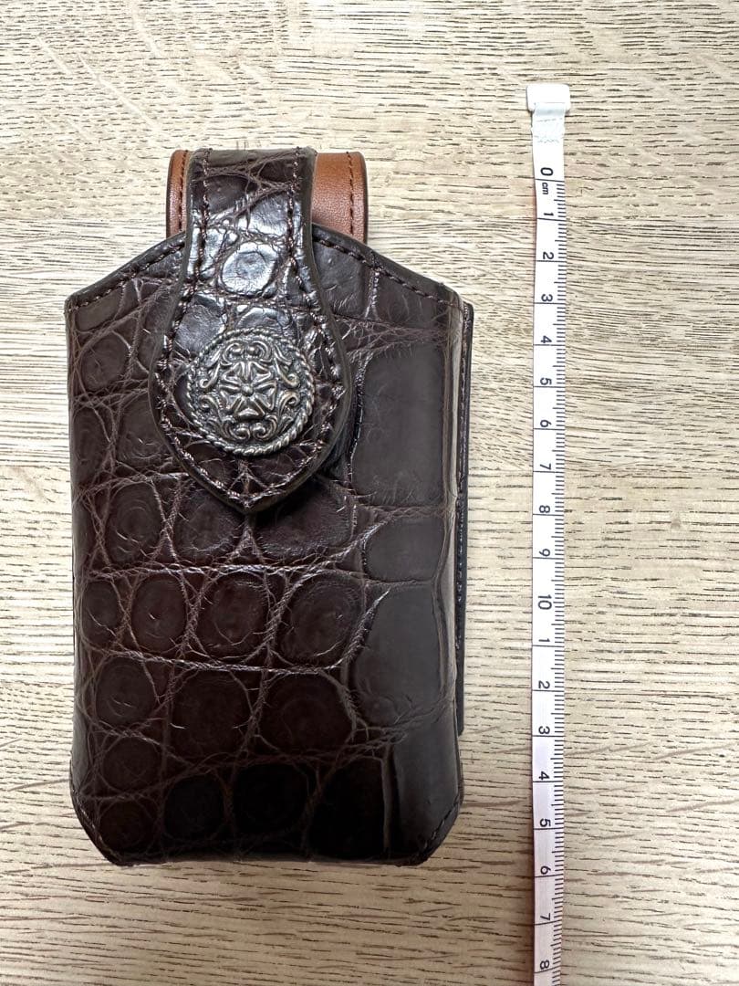 FUNNY ファニー モバイルケース クロコダイル　ブラウン　本革