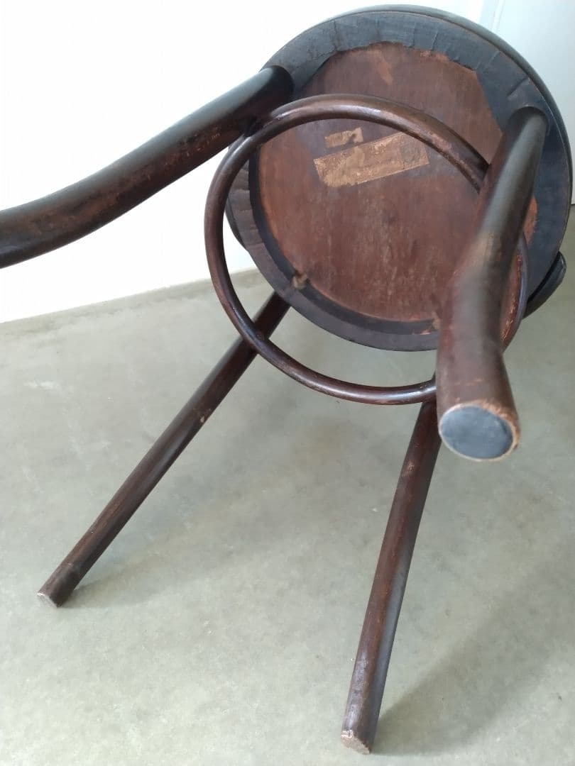 アンティークベントウッドチェア　ヴィンテージ曲げ木椅子 ダークブラウン