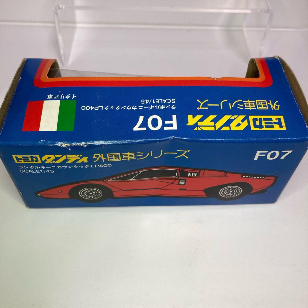 ★トミカダンディ★F07 ランボルギーニカウンタック LP400 日本製 レッド